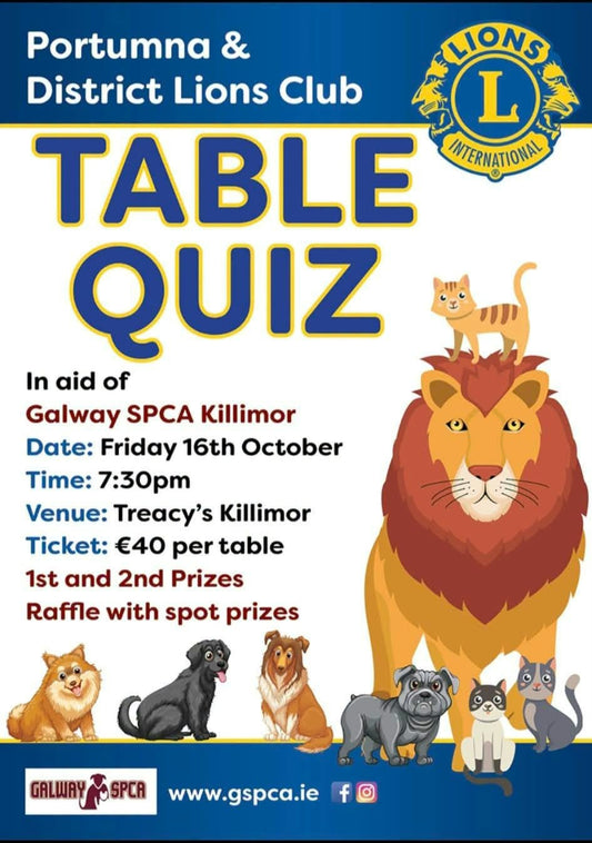 GSPCA Table Quiz, Killimor