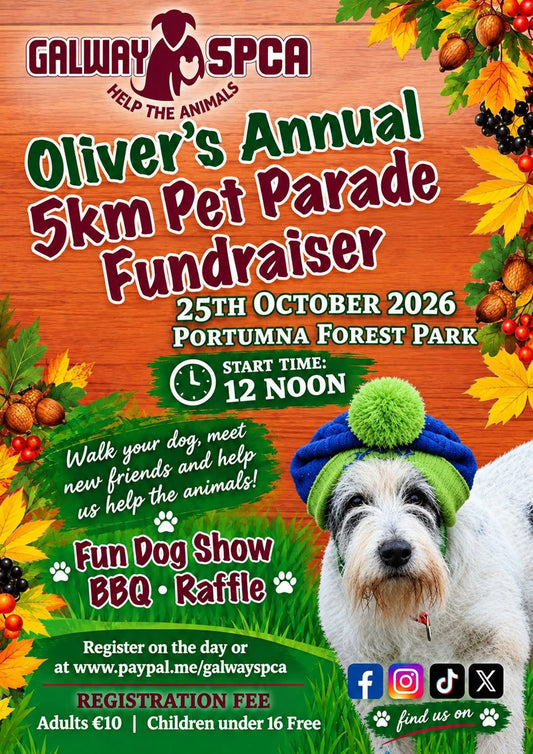 Olivers Annual 5km Pet Parade, Sun 25th October at 12noon